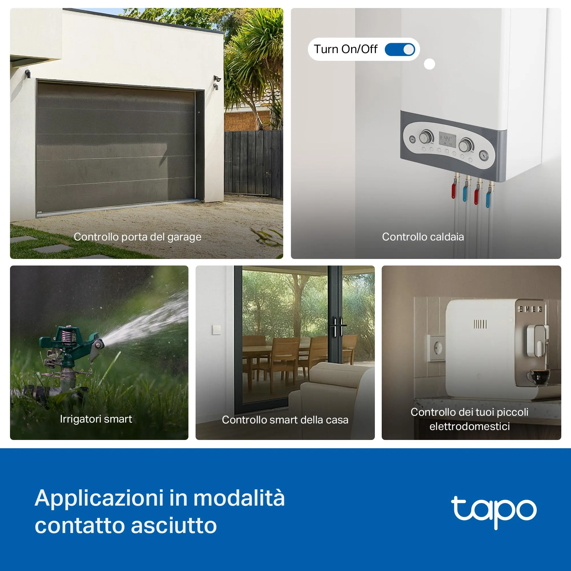 Tapo S110E Interruttore Smart WiFi Bluetooth Contatto Secco Bagnato - immagine 3