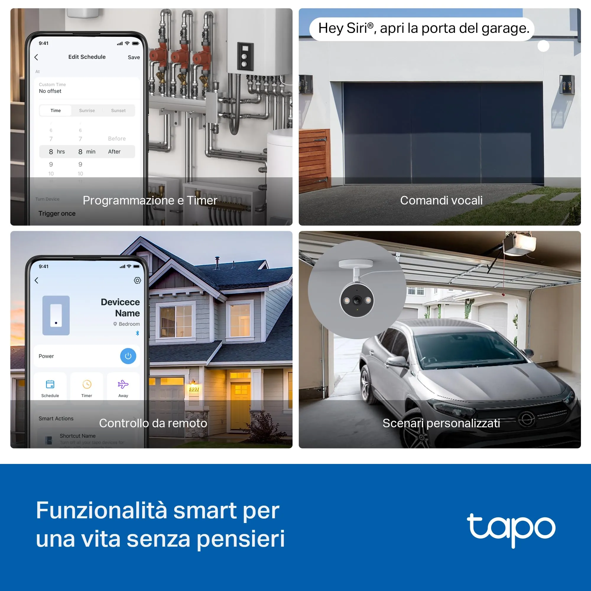 Tapo S110E Interruttore Smart WiFi Bluetooth Contatto Secco Bagnato - immagine 6