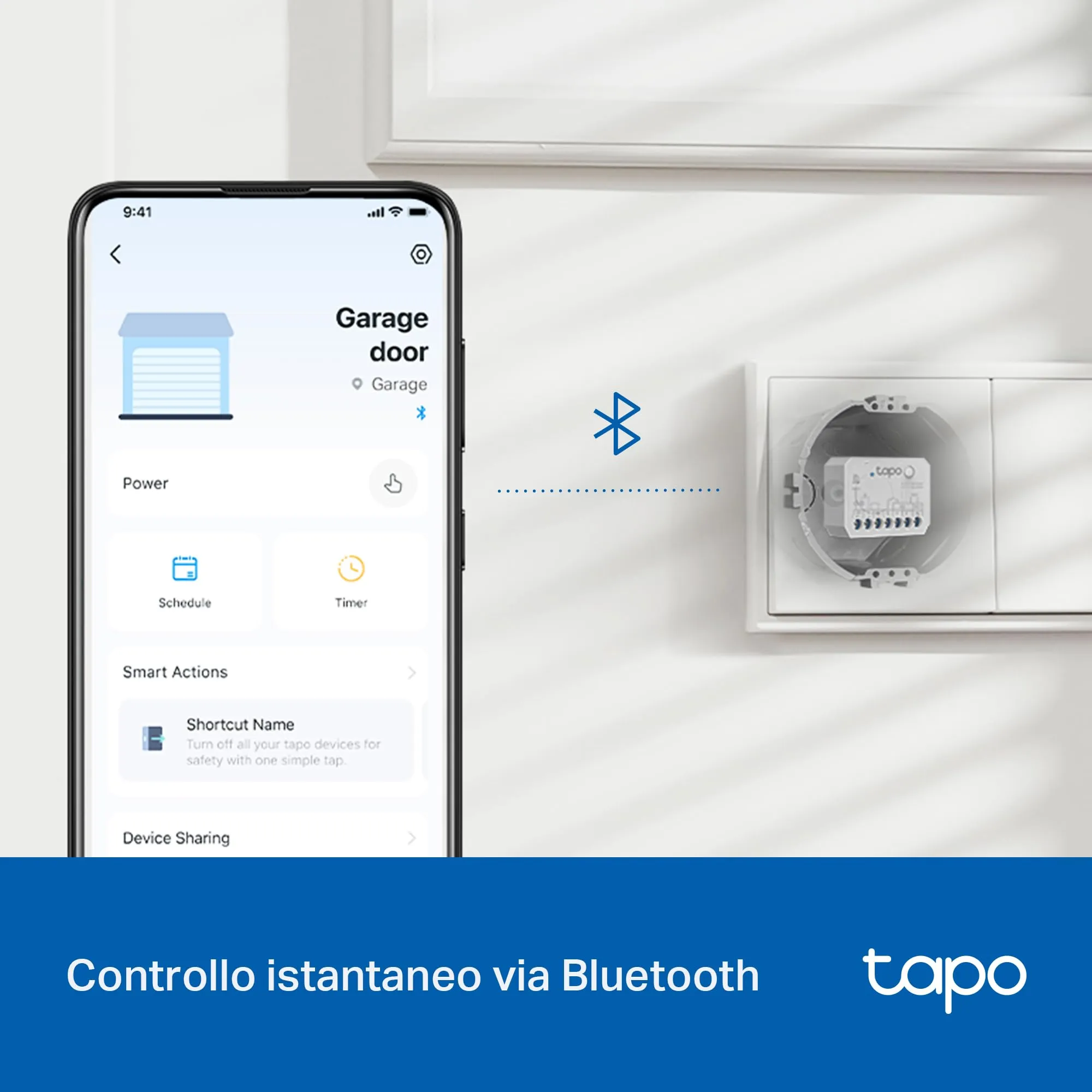 Tapo S110E Interruttore Smart WiFi Bluetooth Contatto Secco Bagnato - immagine 10