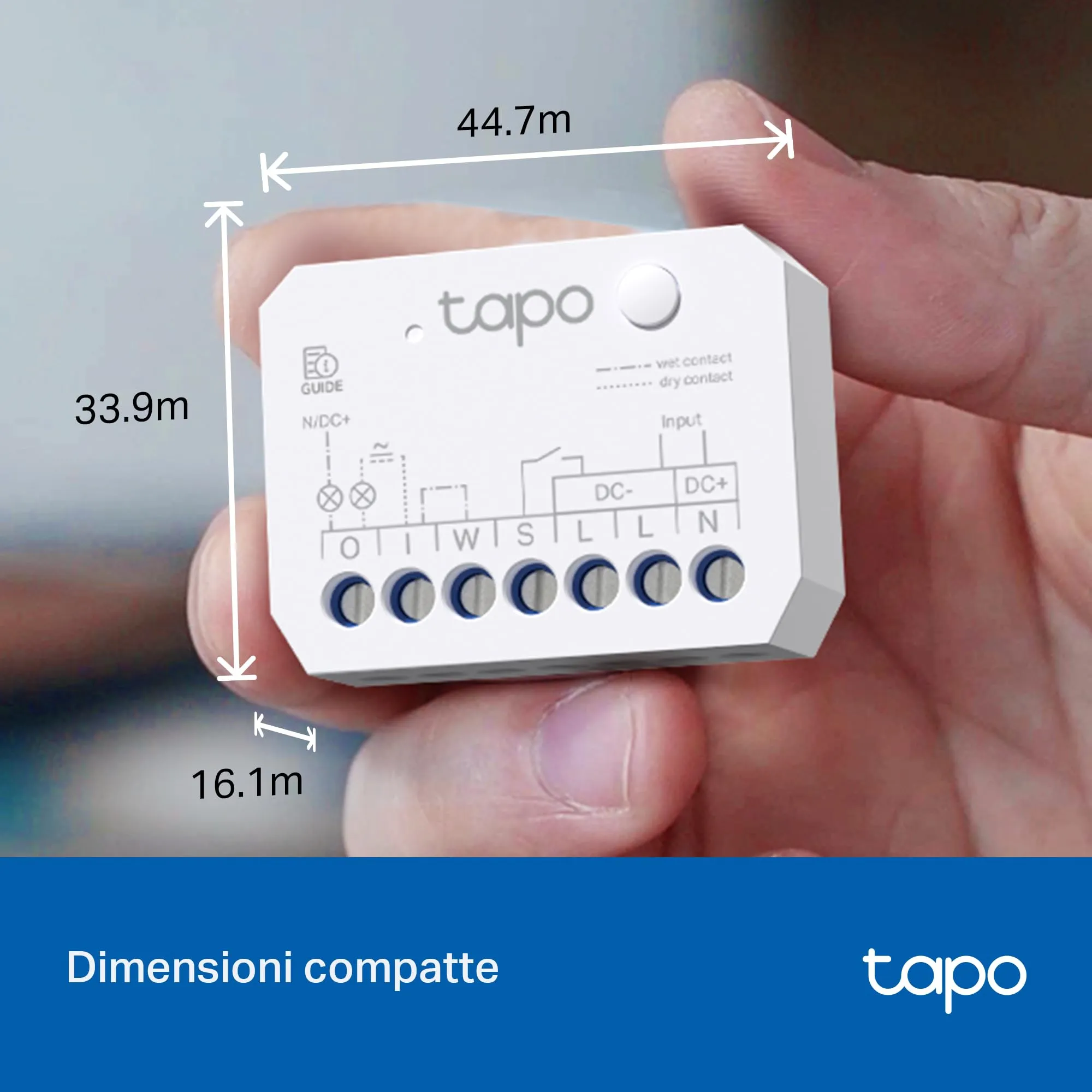 Tapo S110E Interruttore Smart WiFi Bluetooth Contatto Secco Bagnato - immagine 11