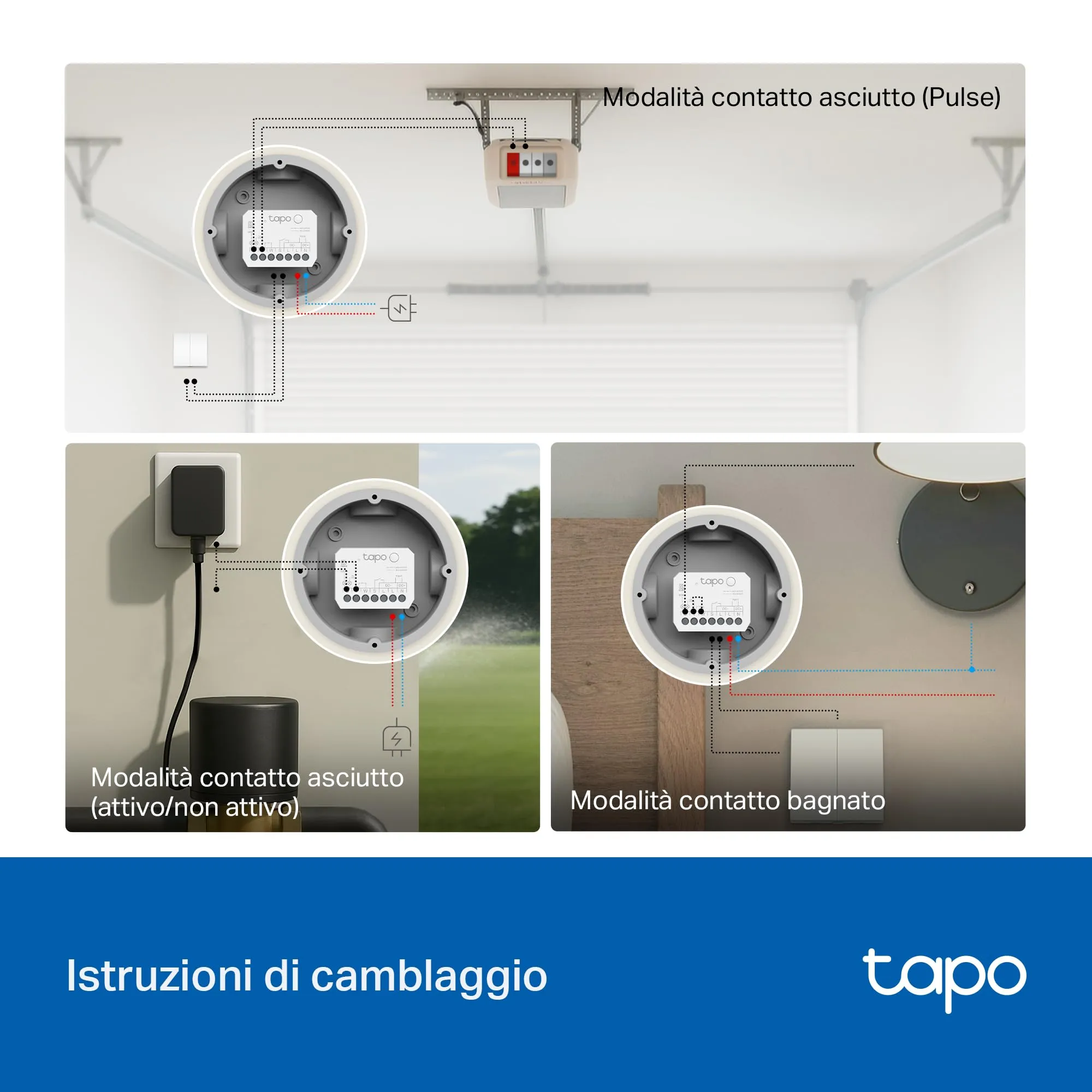 Tapo S110E Interruttore Smart WiFi Bluetooth Contatto Secco Bagnato - immagine 12