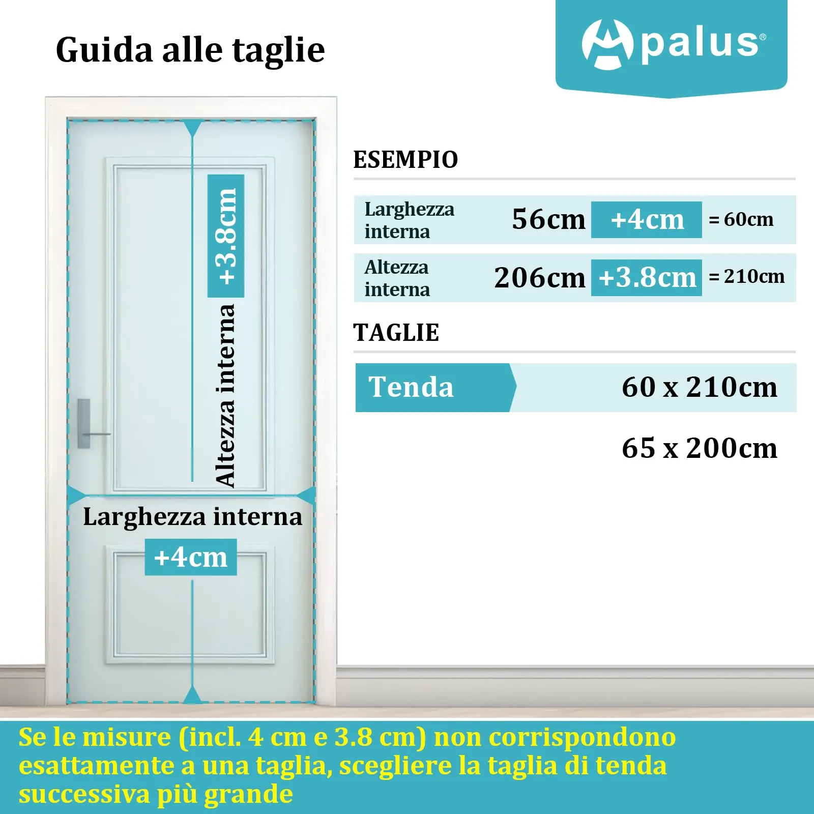 Apalus Prime Zanzariera Magnetica per Porta Balcone 60x210 cm, Nero - immagine 5