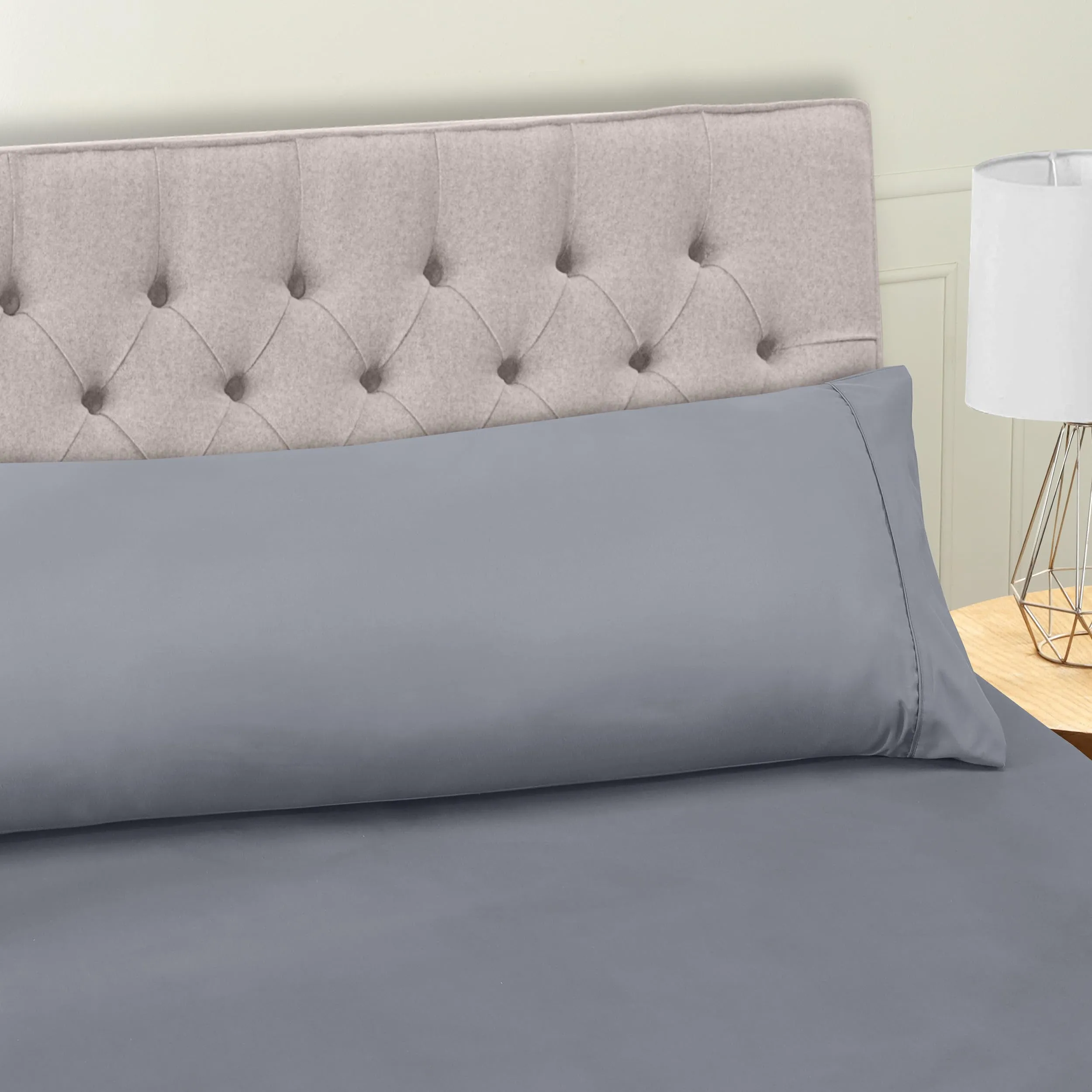 Utopia Bedding Set Lenzuola Letto 3 Pezzi, 135x190cm, Grigio - immagine 6