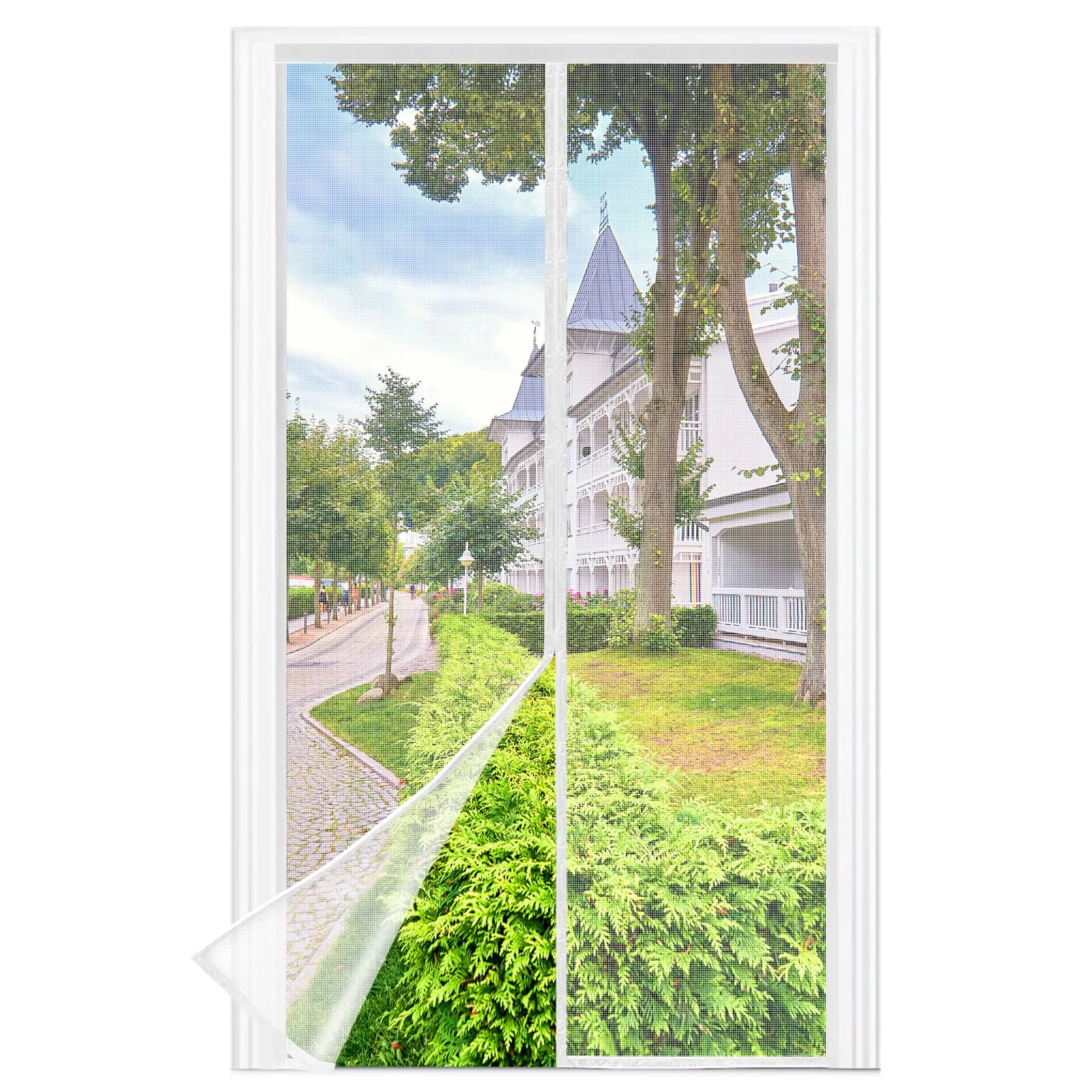Berssen Zanzariera Magnetica 65 x 200 cm, Bianco - immagine 1