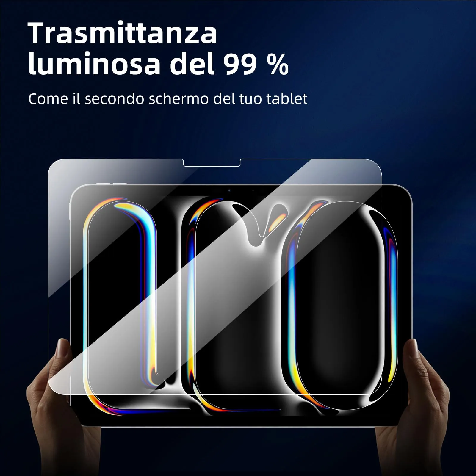 NEW'C Pellicola in Vetro Temperato per iPad Pro 11 pollici (M5) 2025 - immagine 7