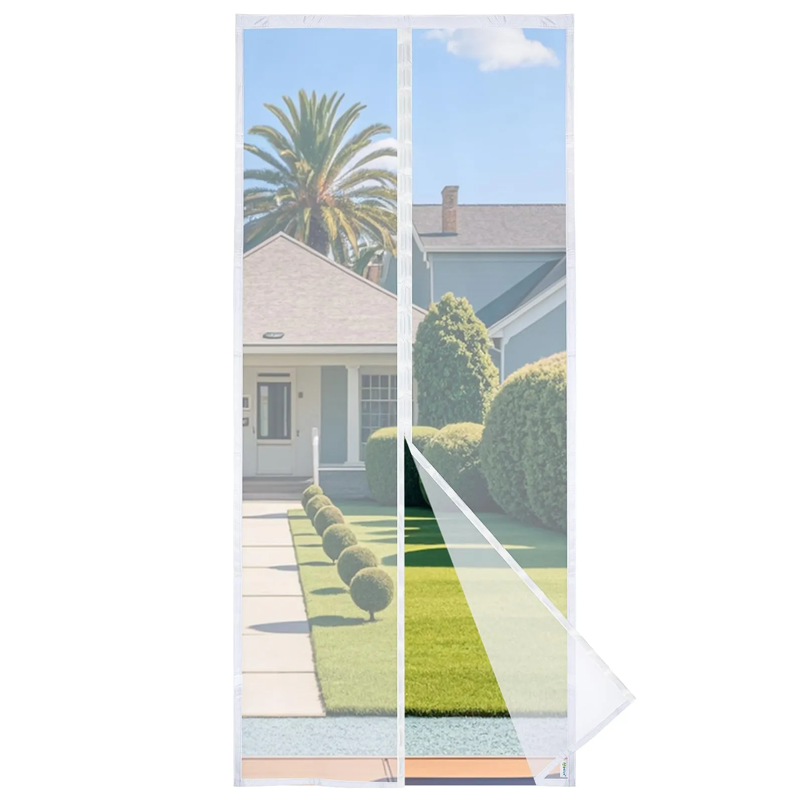 Apalus Prime Zanzariera Magnetica per Porta Balcone 65x200 cm, Bianco - immagine 1