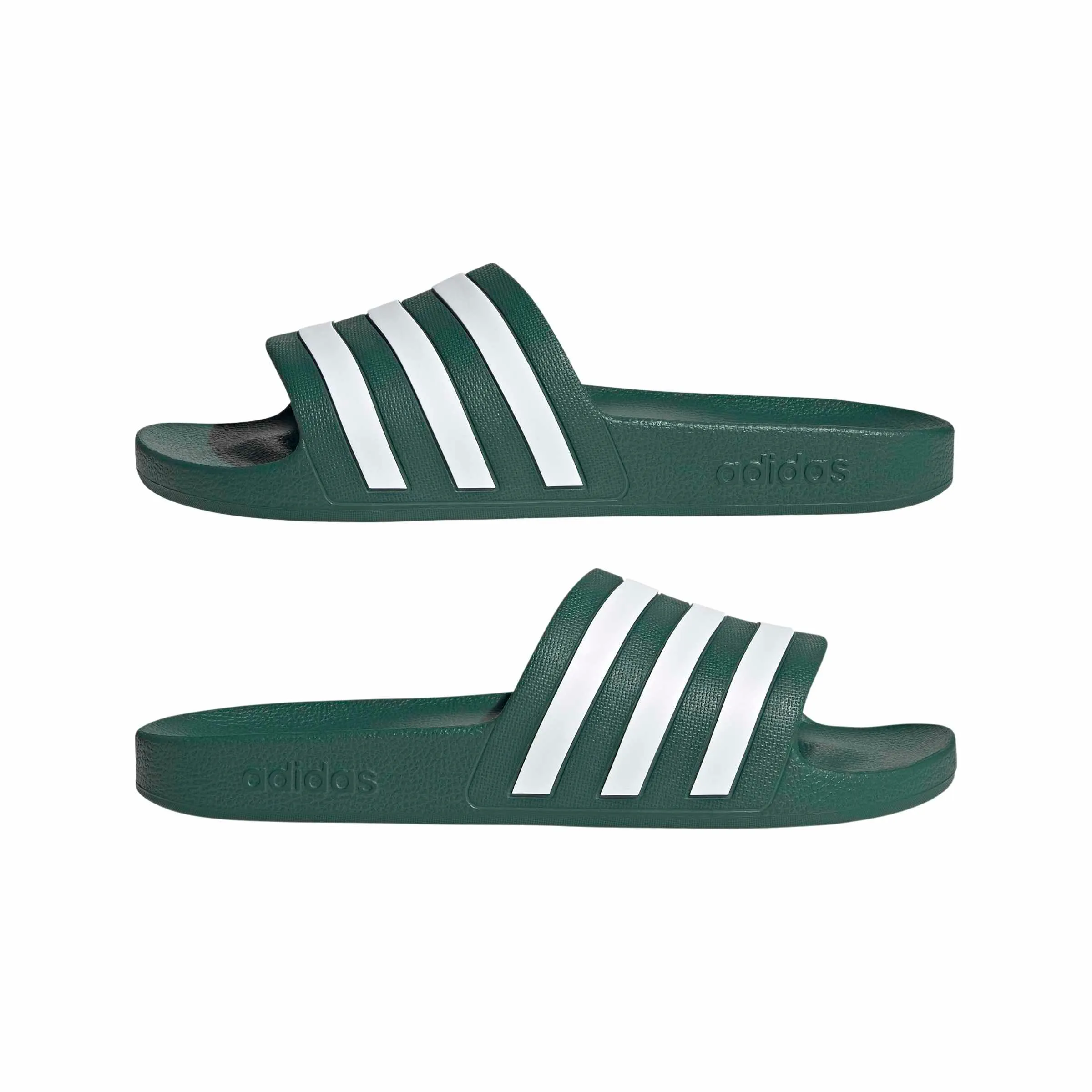 adidas Adilette Aqua Slides - Collegiate Green/Ftwr White/Collegiate Green - 10 UK 44.5 EU - immagine 8