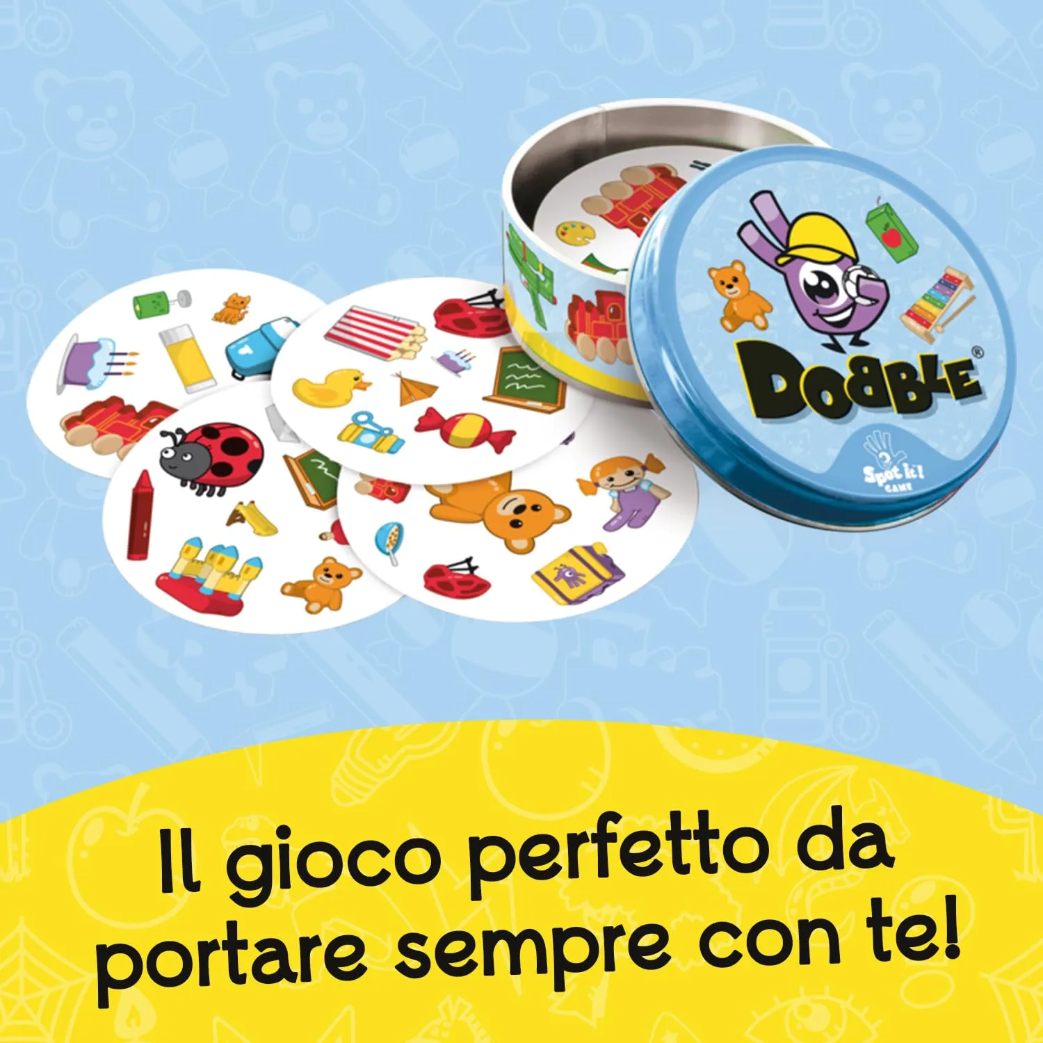 Asmodee Dobble Kids Gioco da Tavolo per Bambini e Famiglie, 2-8 Giocatori, 4+ Anni, Edizione Multilingua - immagine 4