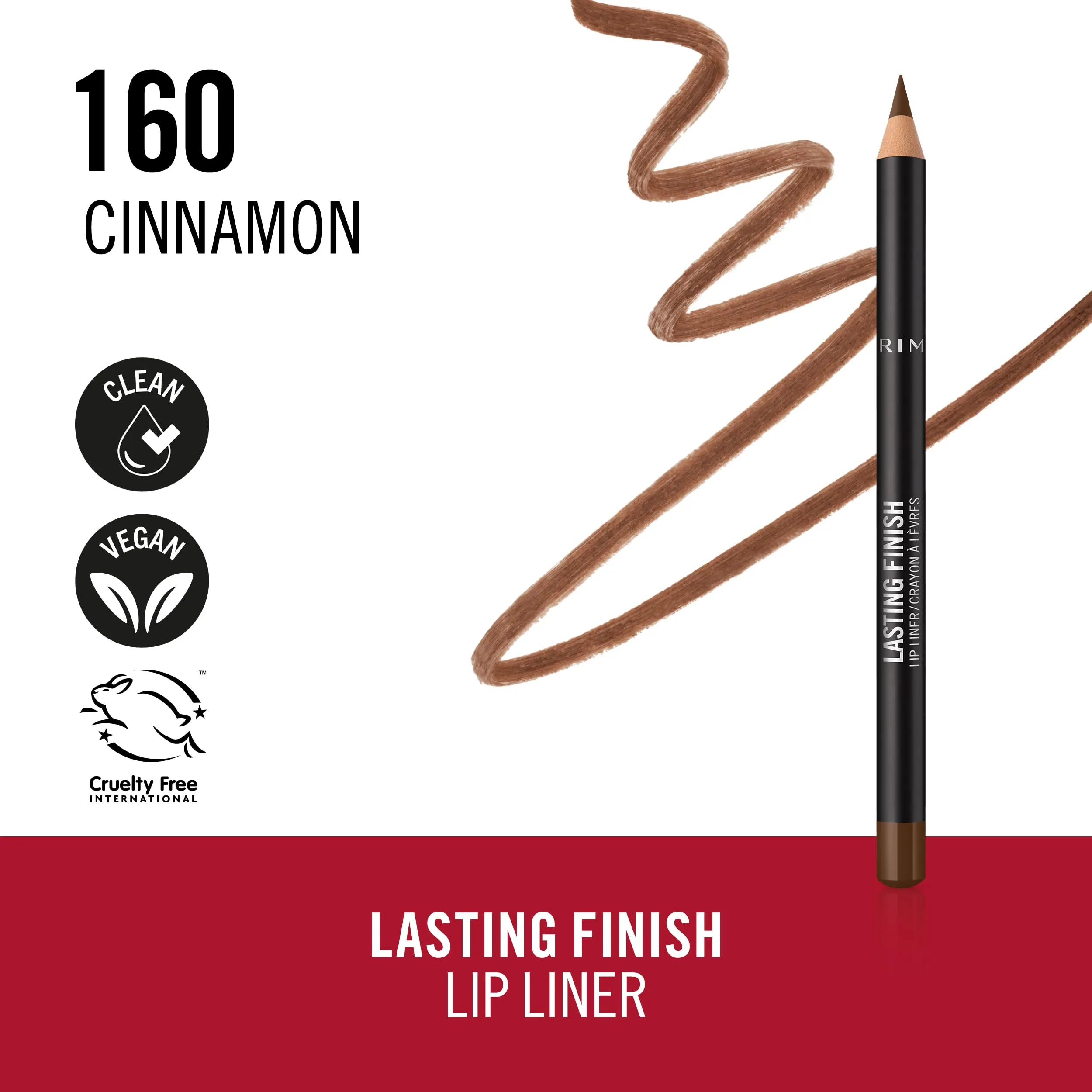 Rimmel London Lasting Finish Lip Liner - 160 Cinnamon, 1.2 g - immagine 3