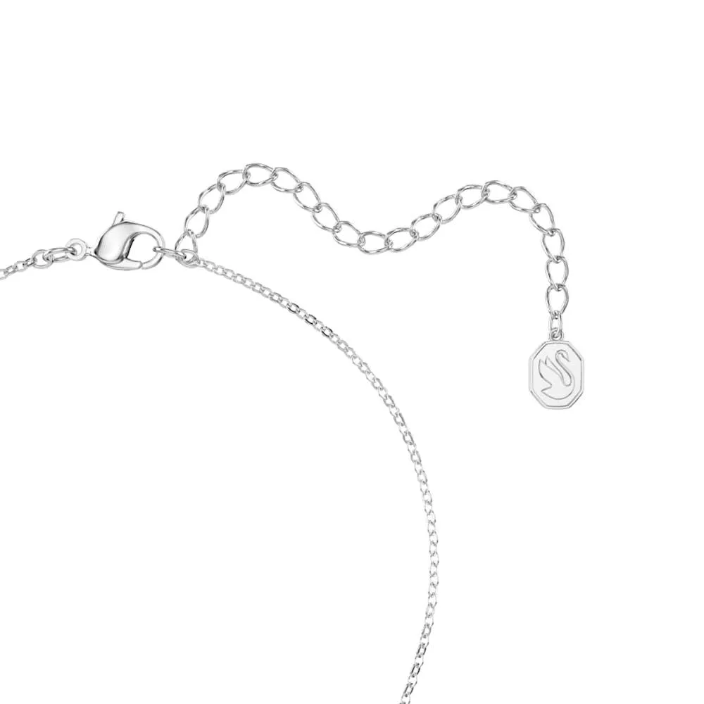 Swarovski Originally Set, Pavé Crystal Pearl, Bianco Placcato Rodio - immagine 8