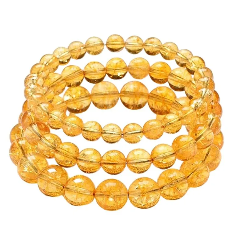 TENET Bracciale in Quarzo Citrino naturale 6 mm - immagine 1