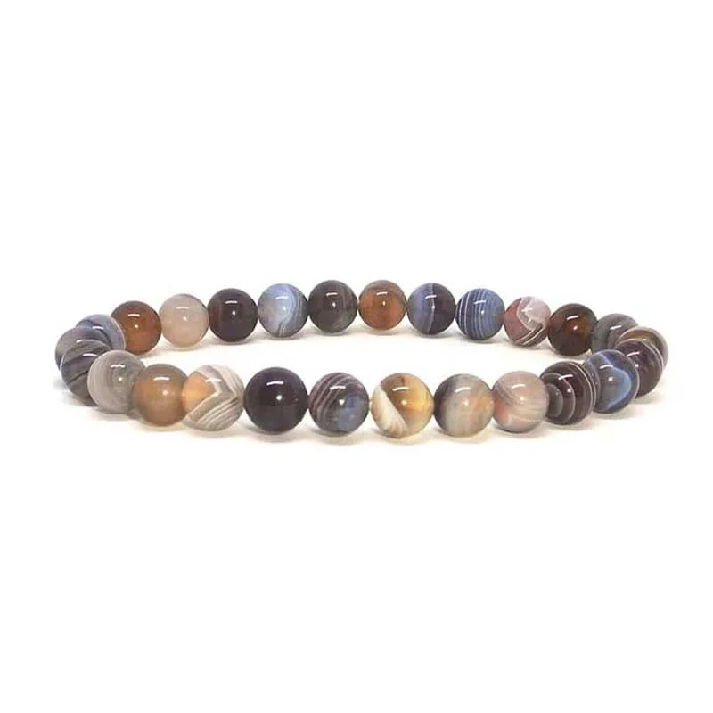 TENET Bracciale in Agata Botswana 8 mm - immagine 1