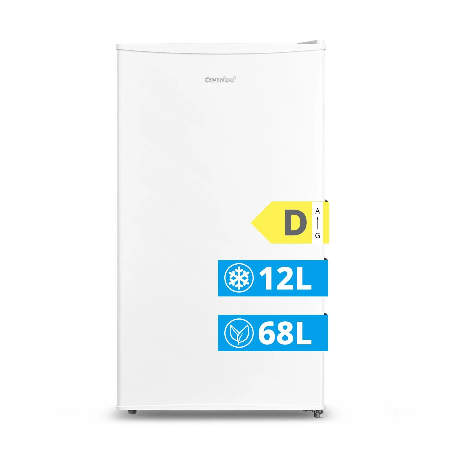COMFEE' Frigorifero Piccolo con Freezer 80L, Bianco RCD80WH3(E) - immagine 1