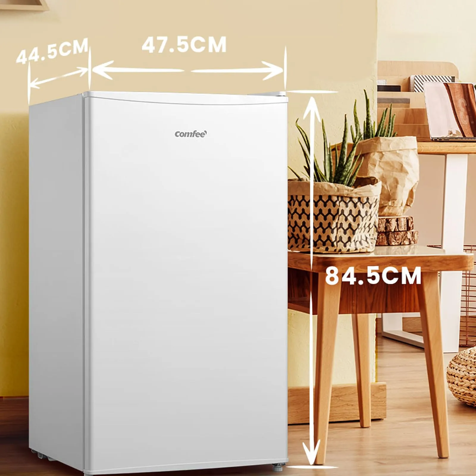 COMFEE' Frigorifero Piccolo con Freezer 80L, Bianco RCD80WH3(E) - immagine 2