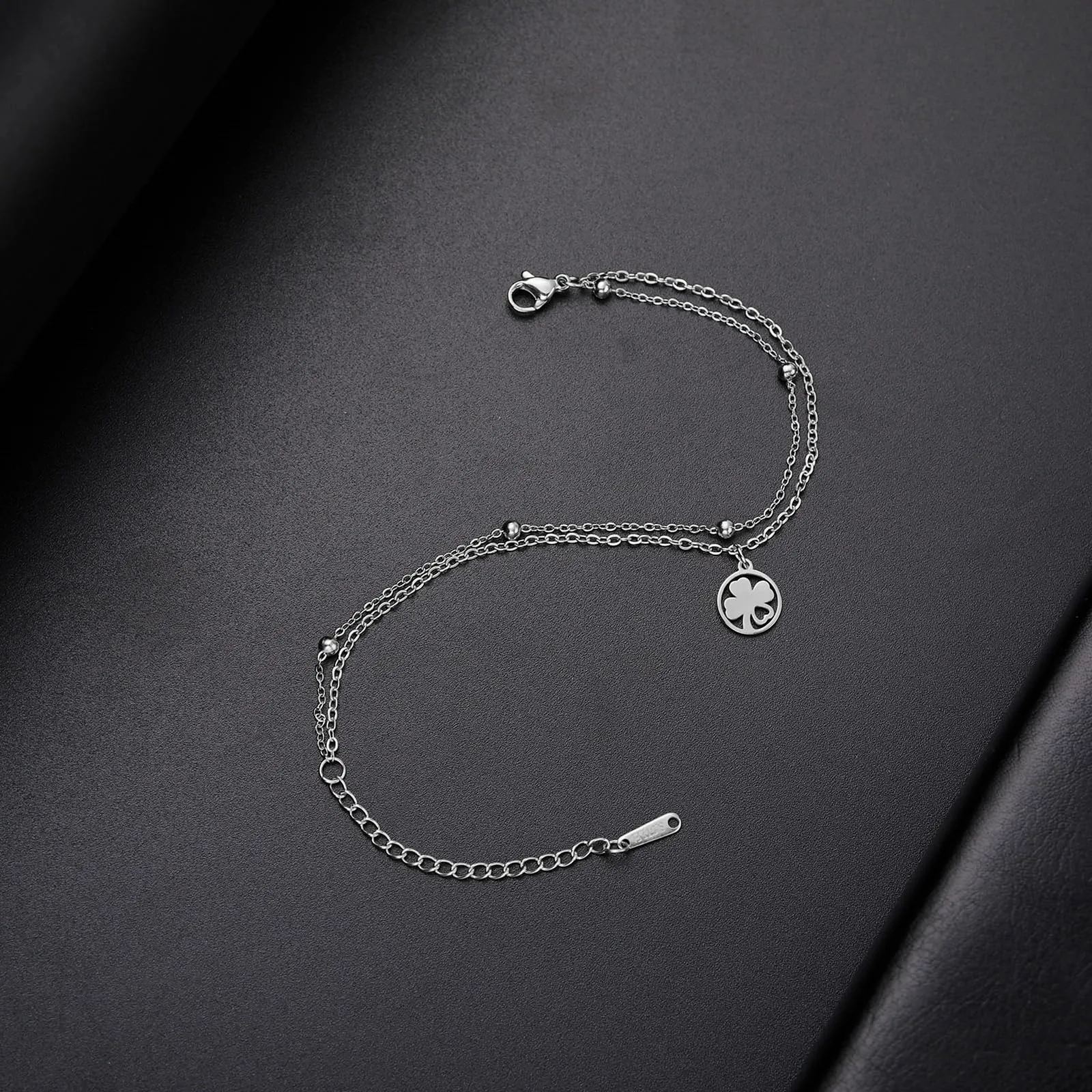 VASSAGO Bracciale Quadrifoglio in Acciaio Inossidabile da Donna - immagine 4