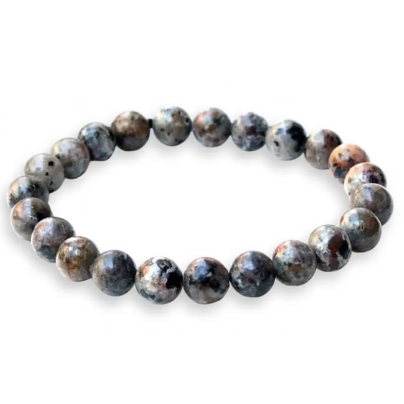 TENET Bracciale a sfere in Yooperlite Flame Stone, 8 mm - immagine 1