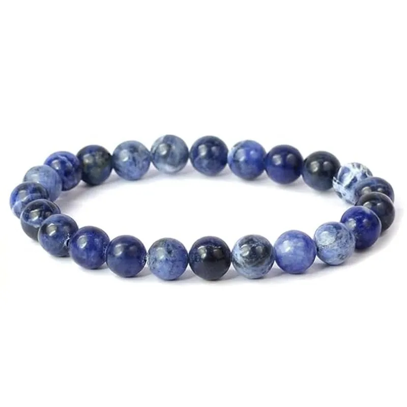 TENET Bracciale in Sodalite naturale, 6 mm - immagine 1