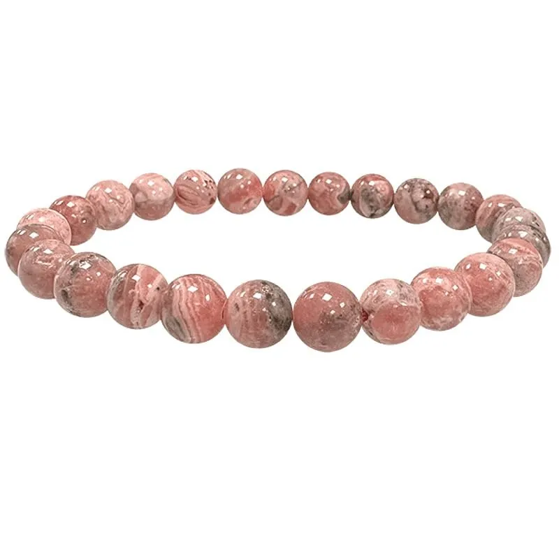 TENET Bracciale a sfere in Rodocrosite naturale 8 mm - immagine 1
