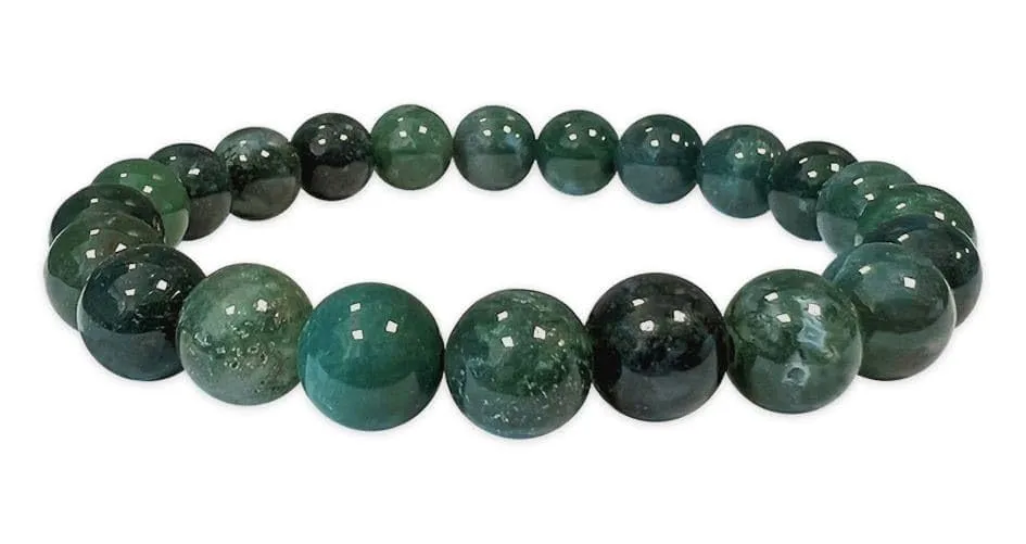 TENET Bracciale a sfere in Agata Muschiata, 8 mm - immagine 1