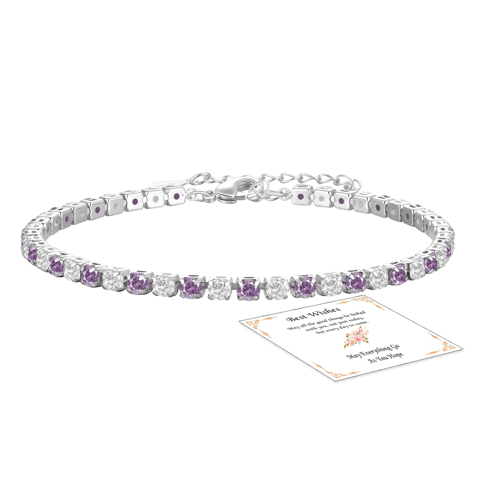 Aretas Bracciale da donna in argento Sterling 925 regolabile, Rame, Senza Gemstone - immagine 1