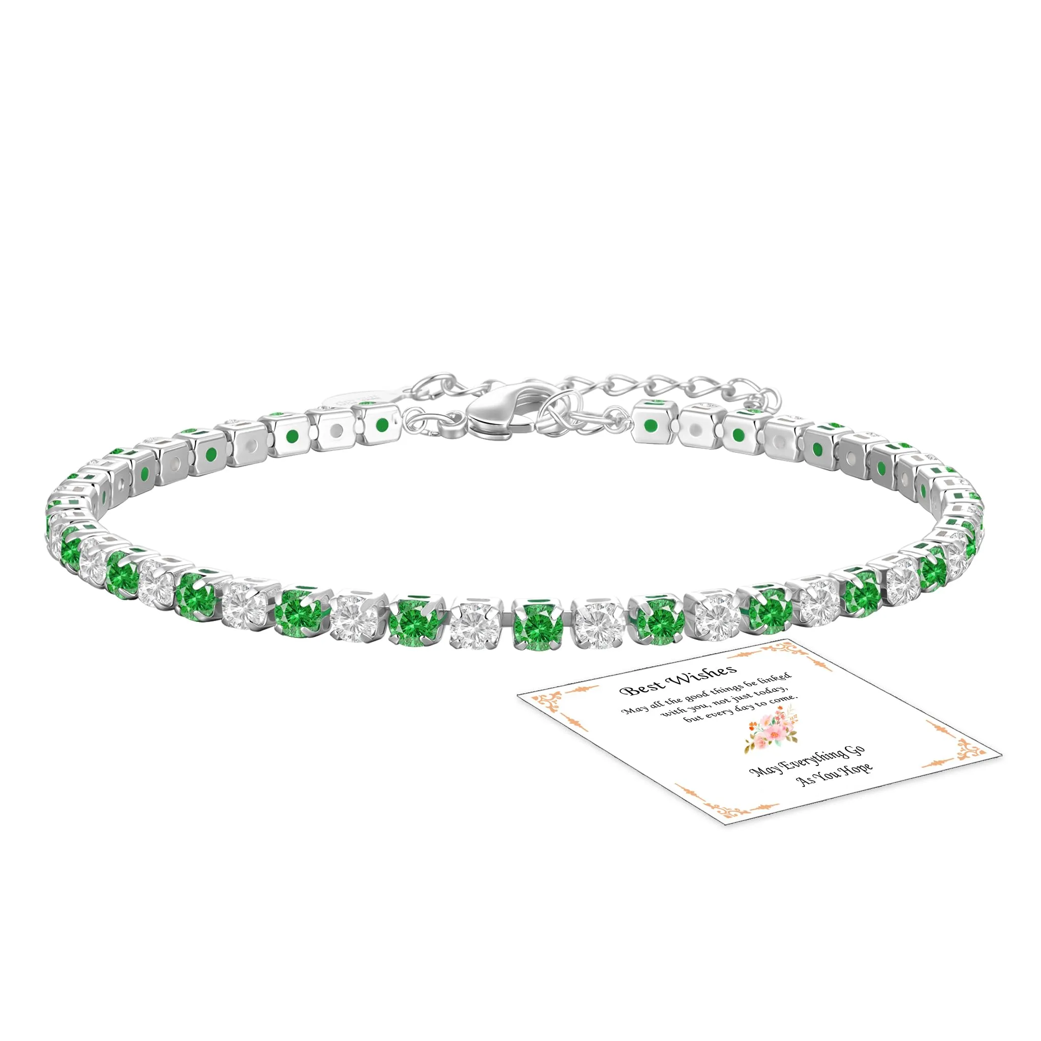 Aretas Bracciale da donna in argento Sterling 925 regolabile - immagine 1