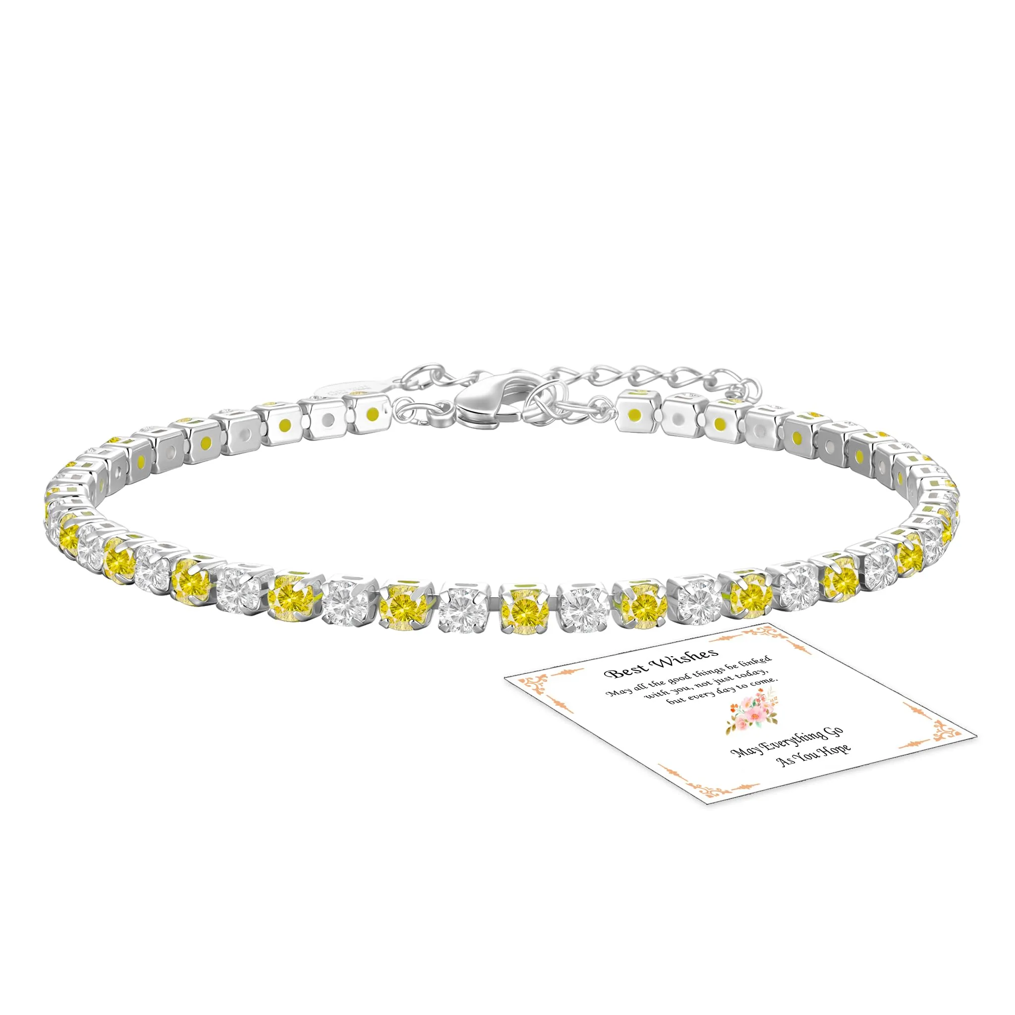 Aretas Bracciale da donna in argento Sterling 925, regolabile, Rame, senza gemstone - immagine 1