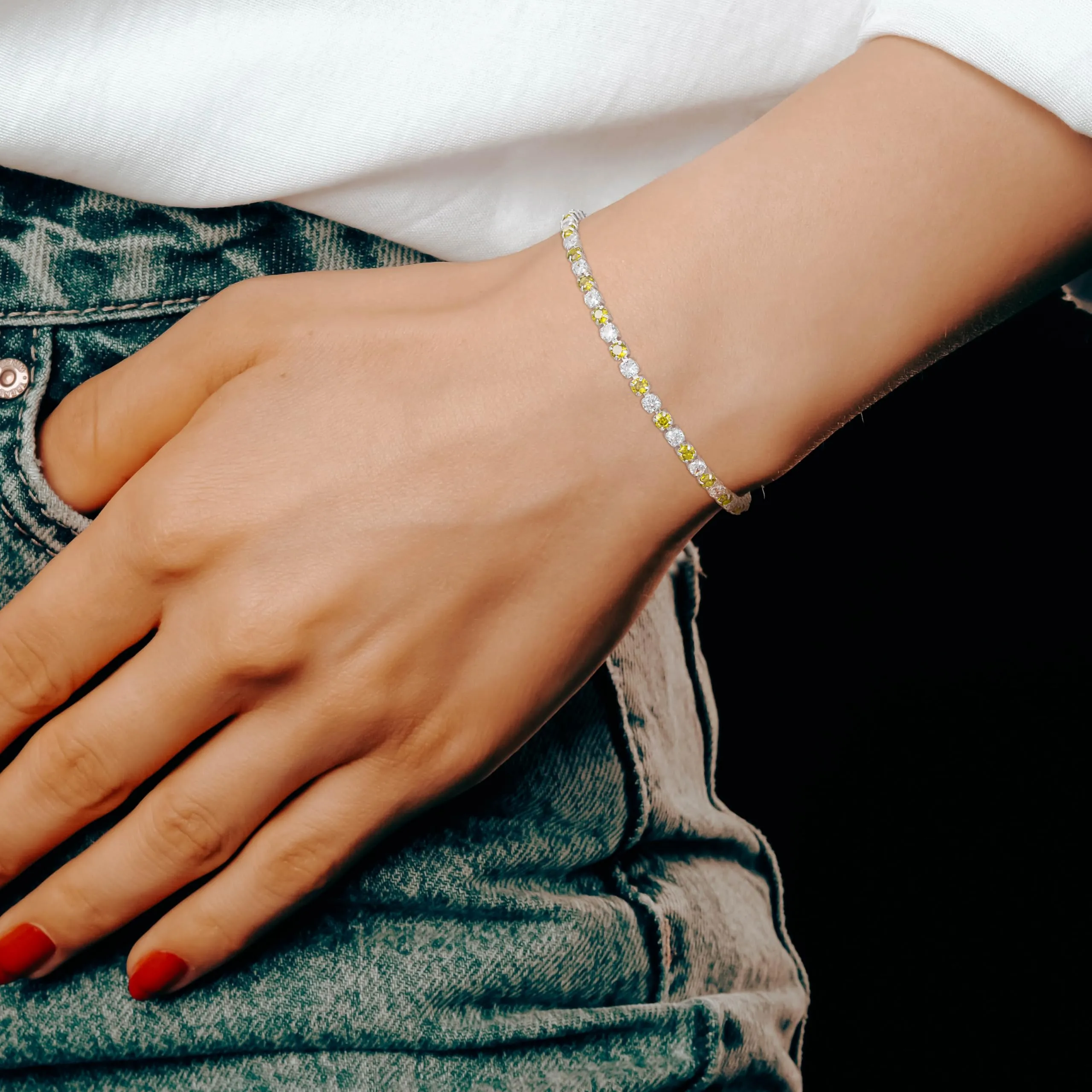 Aretas Bracciale da donna in argento Sterling 925, regolabile, Rame, senza gemstone - immagine 4