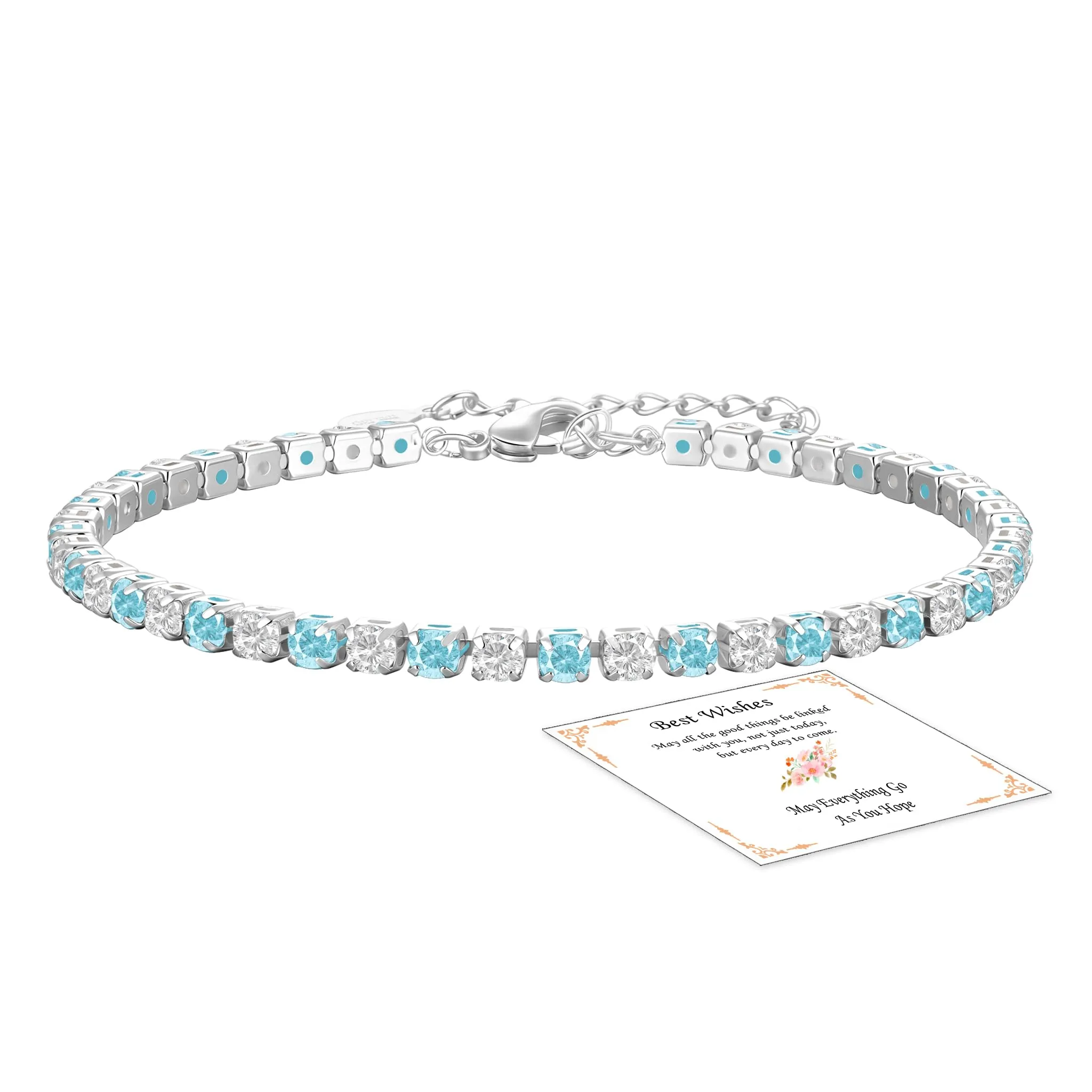 Aretas Bracciale da donna in argento Sterling 925, regolabile, Rame, Senza Gemstone - immagine 1