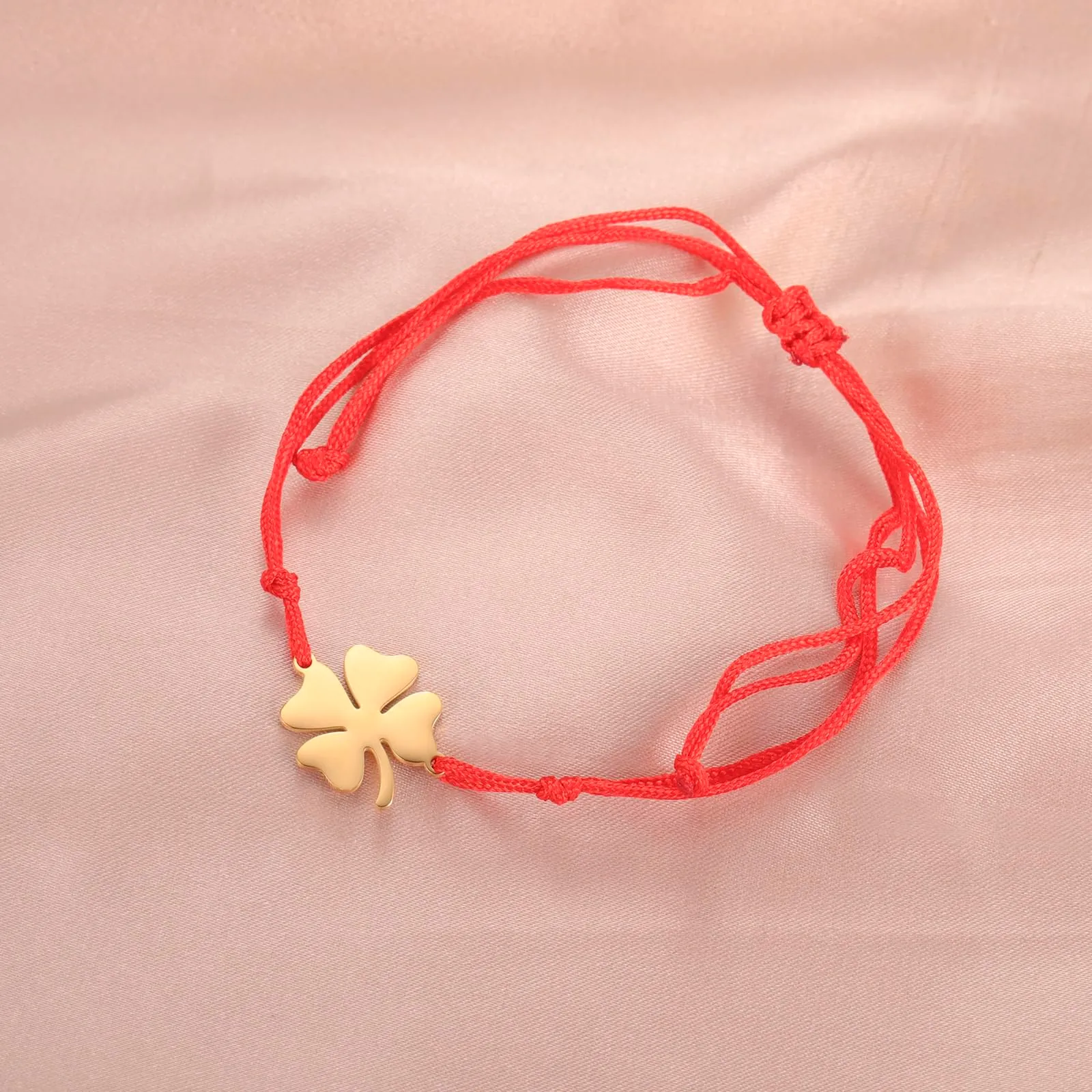 VASSAGO Bracciale da donna con quadrifoglio in acciaio inossidabile, Taglia unica - immagine 3