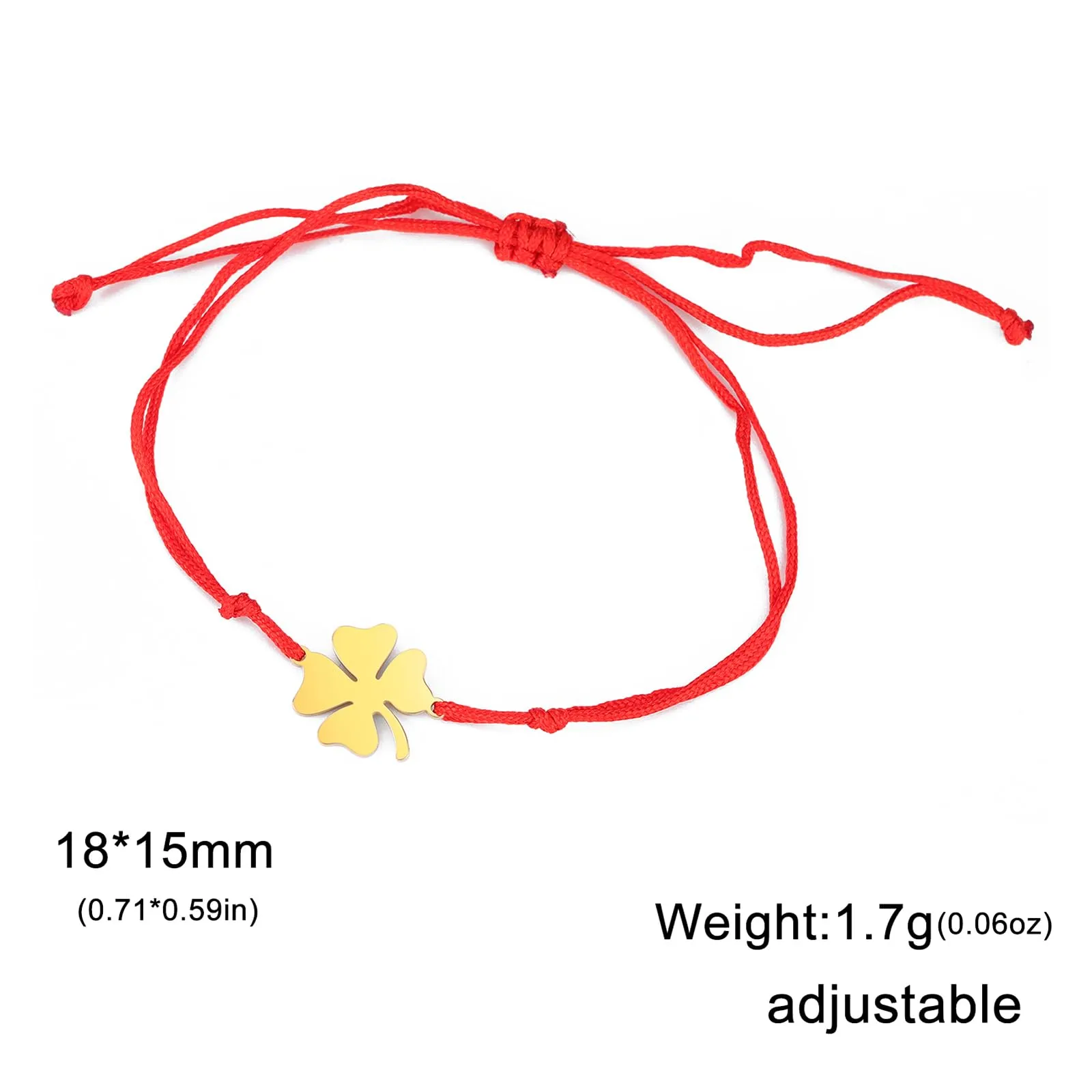 VASSAGO Bracciale da donna con quadrifoglio in acciaio inossidabile, Taglia unica - immagine 6