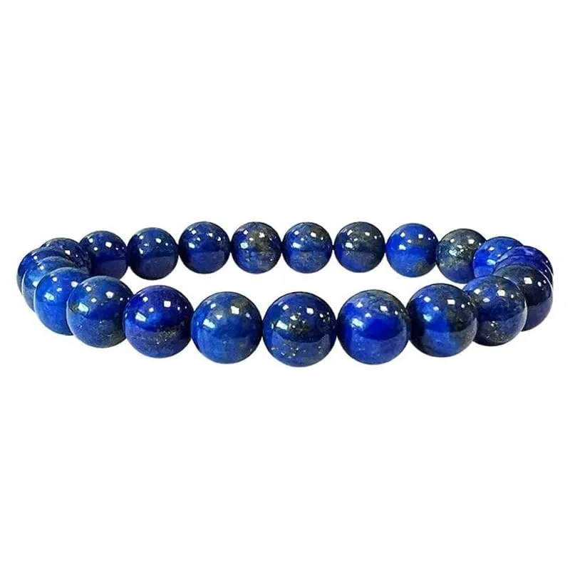 TENET Bracciale a sfere in Lapislazzuli naturale, 8 mm - immagine 1