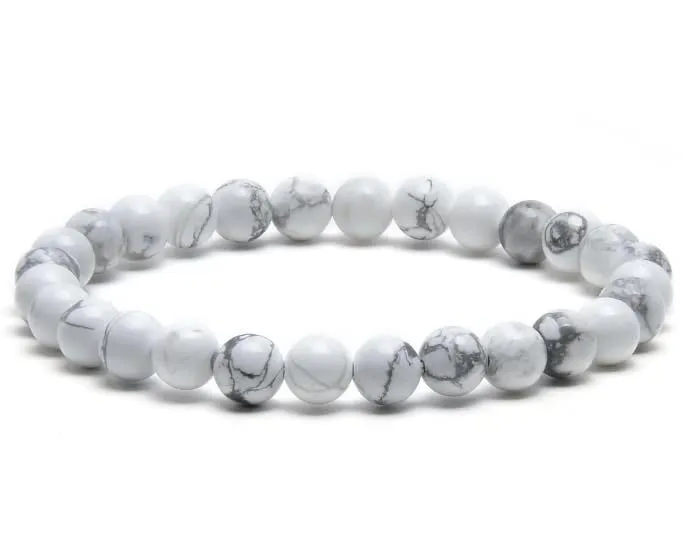 TENET Bracciale in Howlite 8 mm - immagine 1