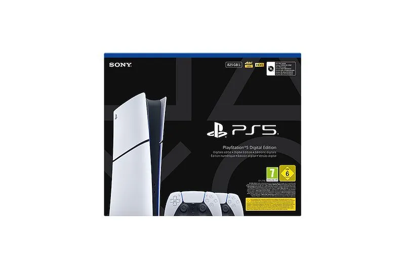 PlayStation 5 Digital Edition 825 GB Bundle with 2 DualSense Wireless Controllers - immagine 1