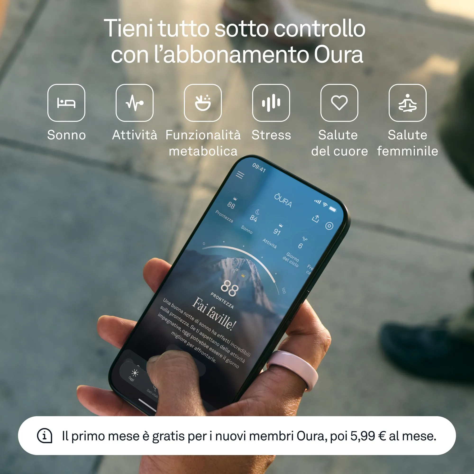 Oura Ring 4 Ceramic Tide - Size 14 - immagine 4