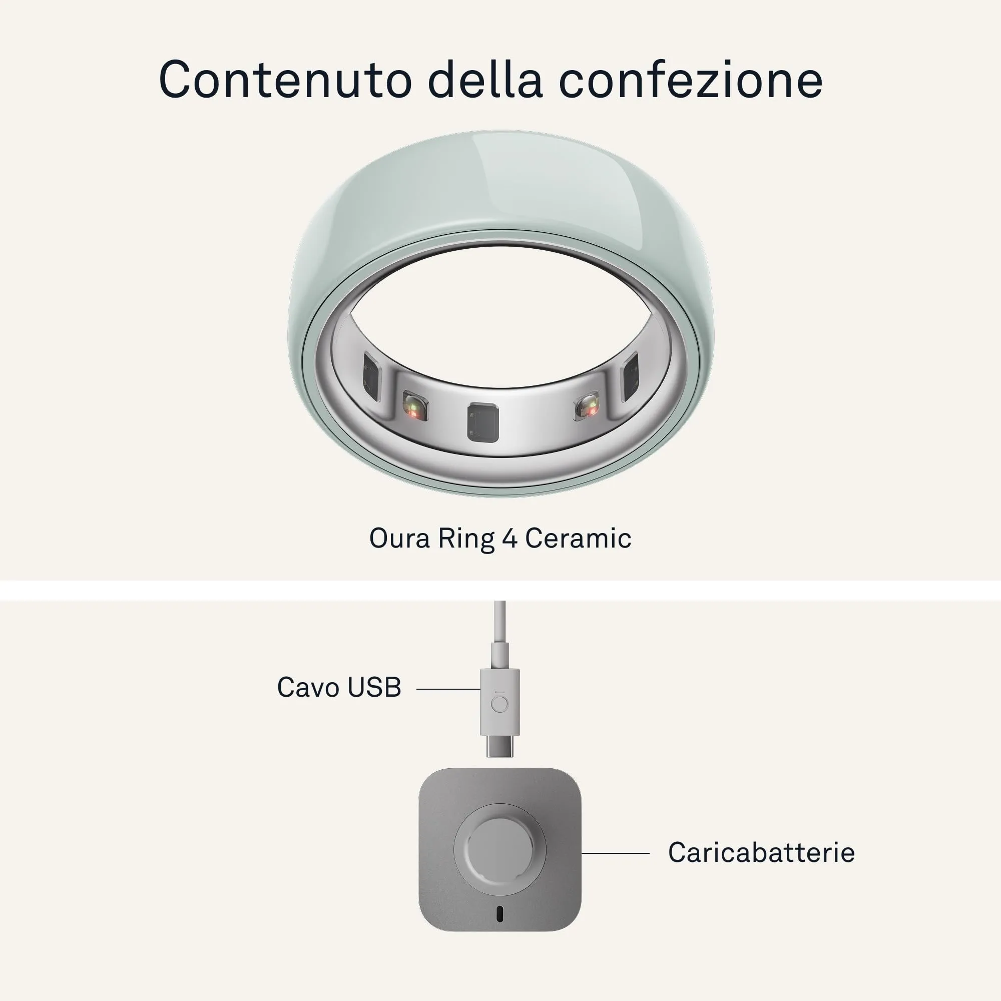 Oura Ring 4 Ceramic Tide - Size 5 - immagine 8