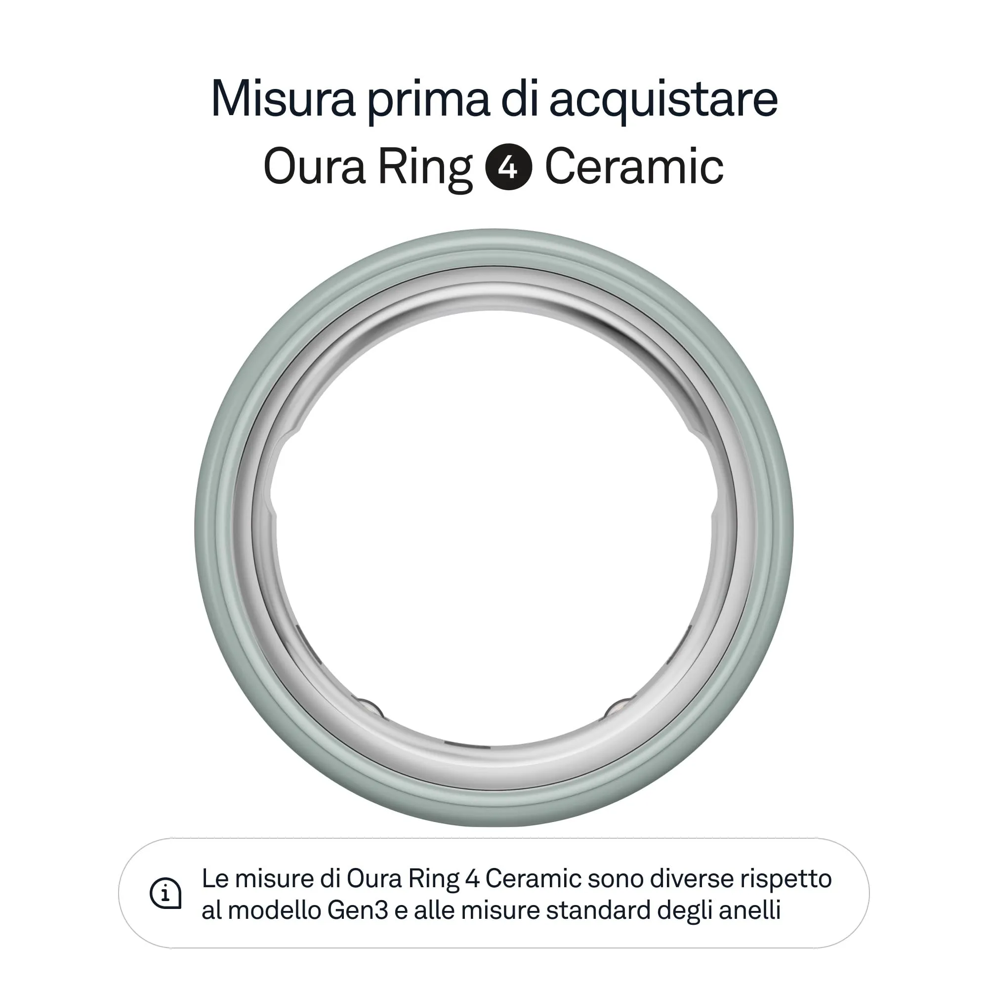 Oura Ring 4 Ceramic Tide - Size 9 - immagine 2