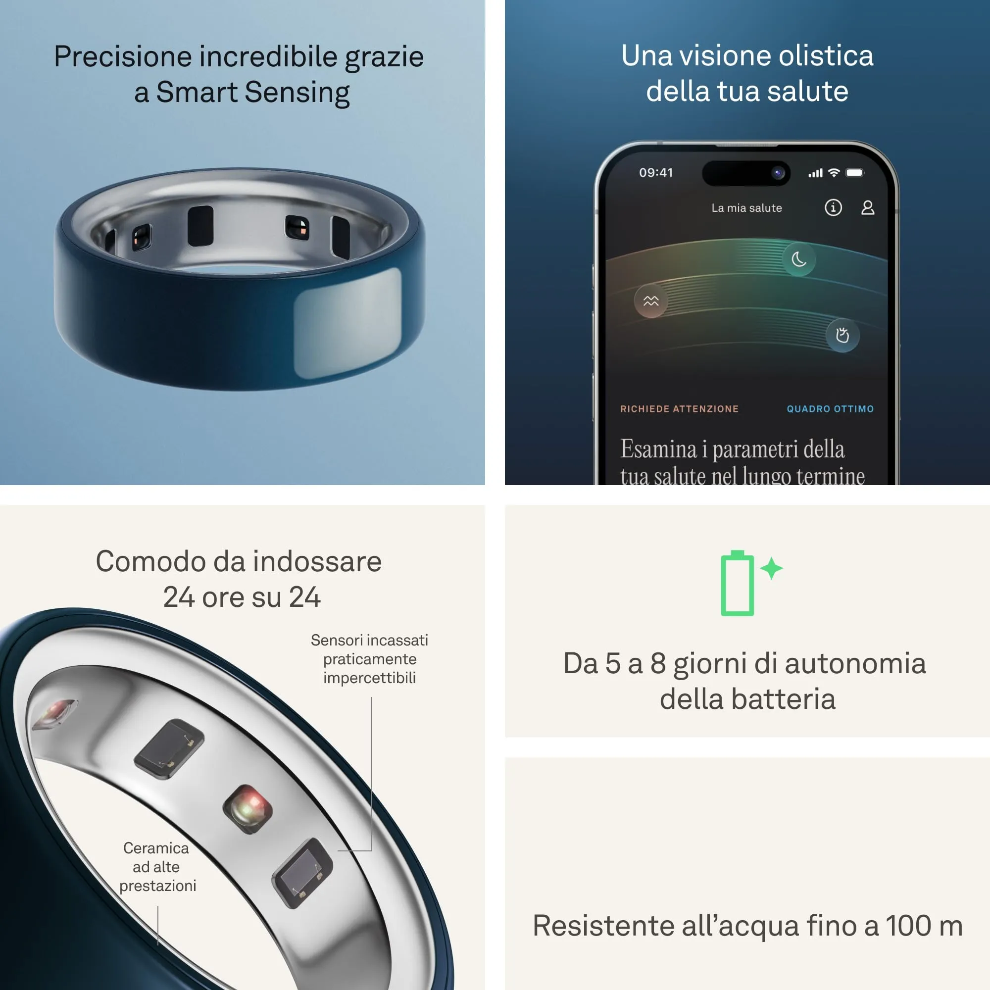 Oura Ring 4 Ceramic Midnight - Size 9 - immagine 5