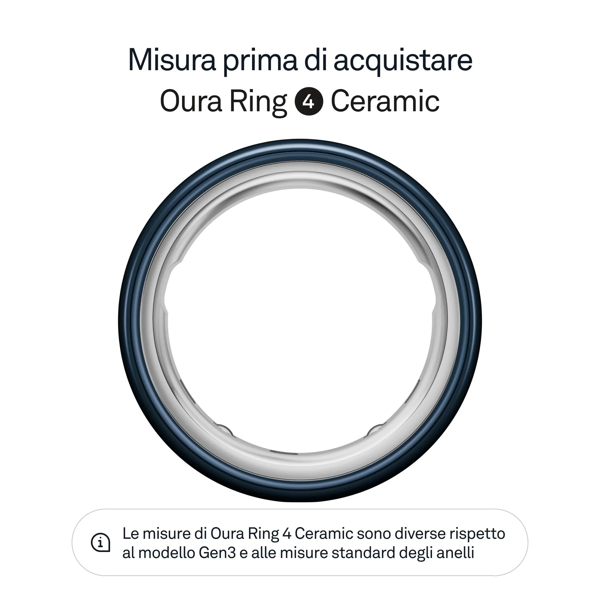Oura Ring 4 Ceramic Midnight - Size 5 - immagine 2