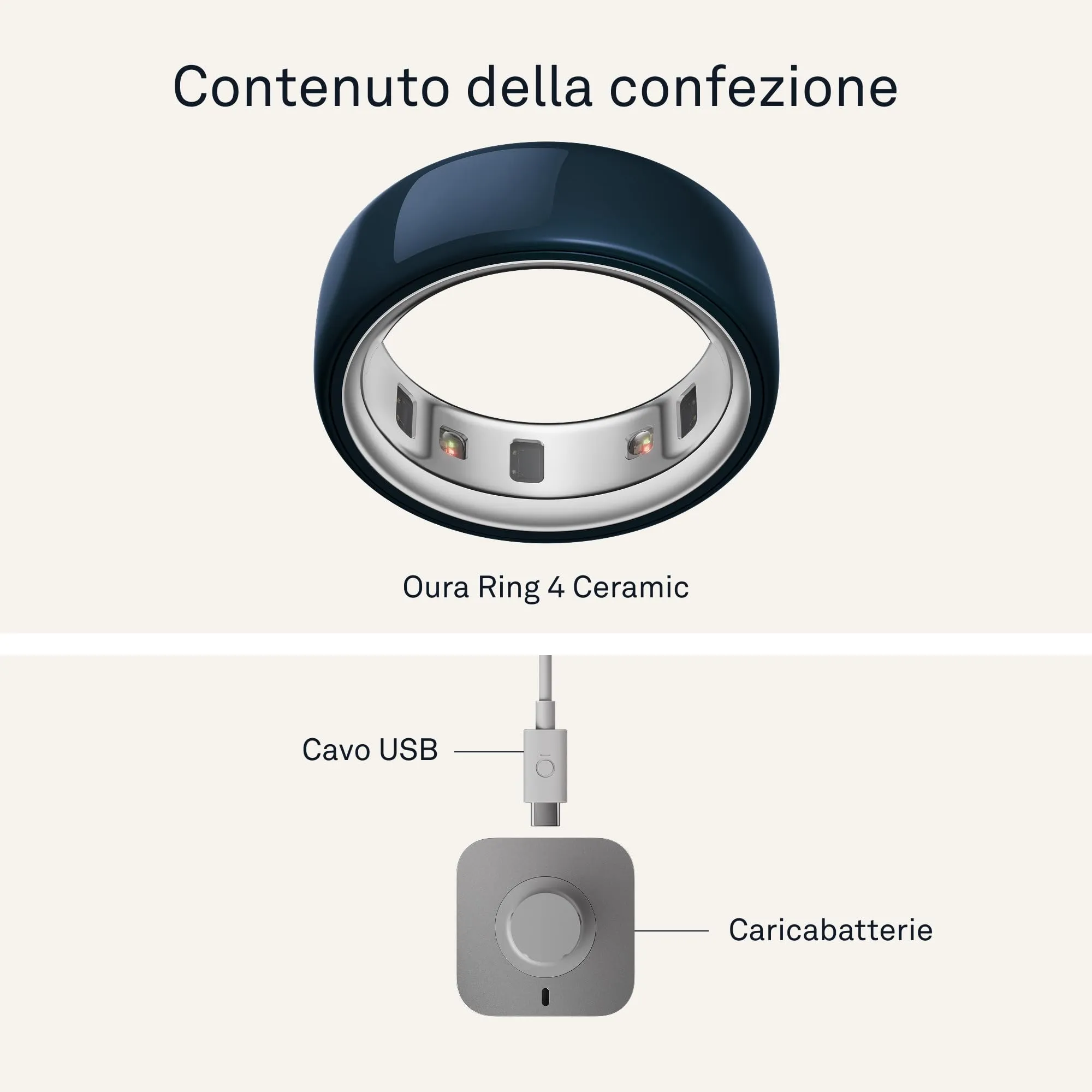 Oura Ring 4 Ceramic Midnight - Size 10 - immagine 8