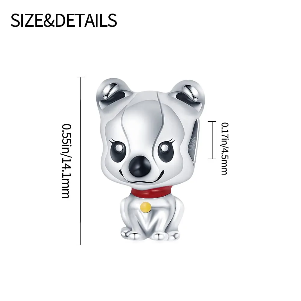 Pandach Bead Charm Ciondolo Argento Sterling 925 con Cubic Zirconia per Braccialetti e Collane Europee - immagine 5