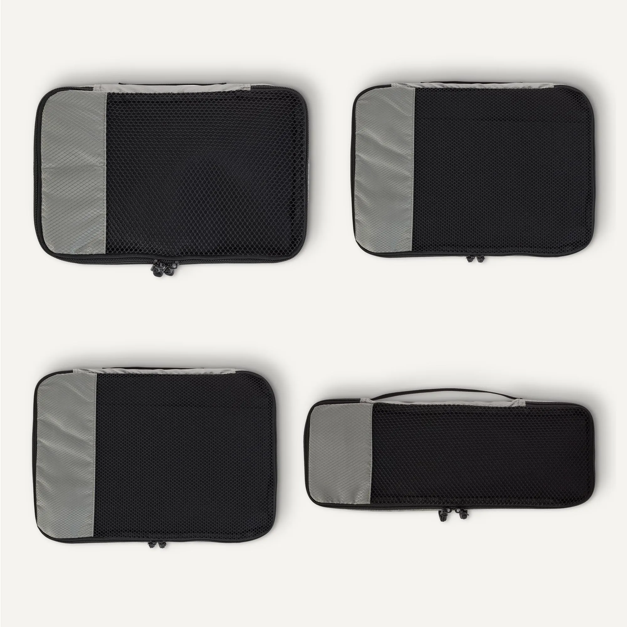 Amazon Essentials Set di 4 Packing Cube Organizer per Bagagli, S/M/L/Slim, Grigio - immagine 5