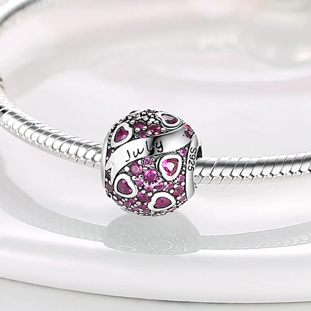 Pandach Bead Charm in Argento Sterling 925 con Cubic Zirconia per Braccialetti e Collane Europee - immagine 2
