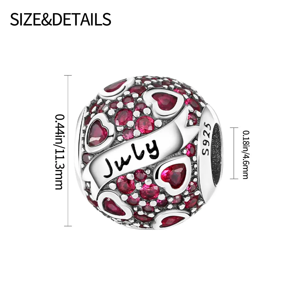 Pandach Bead Charm in Argento Sterling 925 con Cubic Zirconia per Braccialetti e Collane Europee - immagine 5