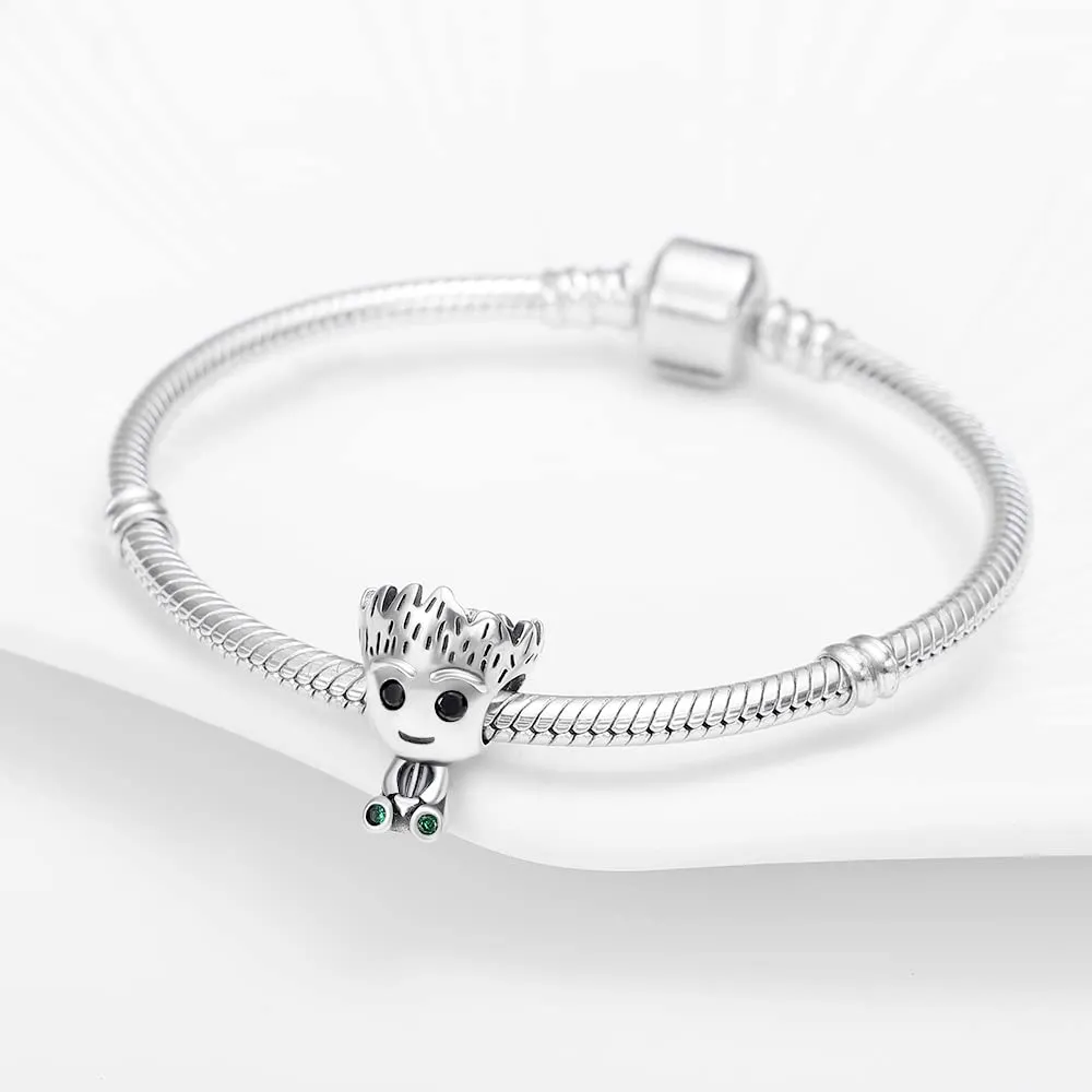 Pandach Bead Charm Ciondolo Argento Sterling 925 con Cubic Zirconia per Braccialetti e Collane europei - immagine 2