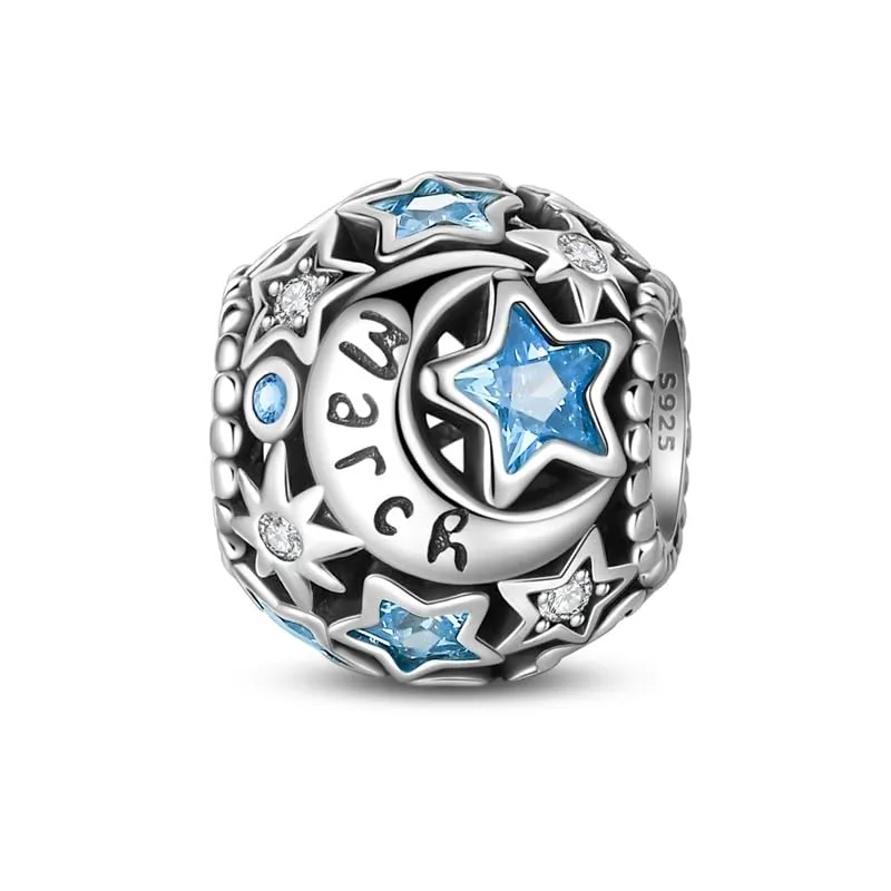 Pandach Bead Charm Ciondolo Argento Sterling 925 con Cubic Zirconia per Braccialetti e Collane Europee - immagine 1