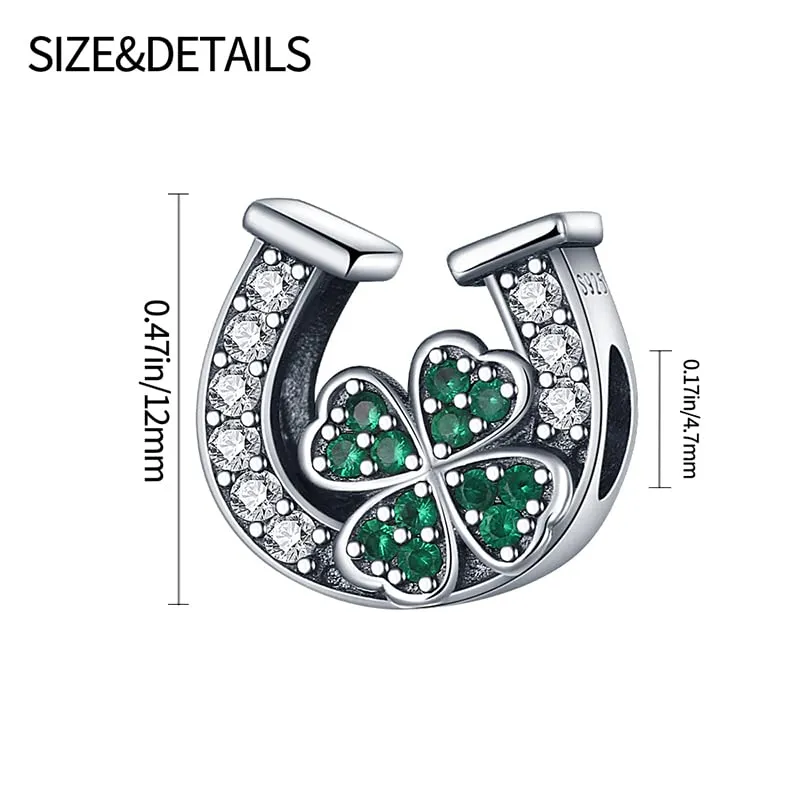 Pandach Bead Charm in Argento Sterling 925 con Cubic Zirconia per Braccialetti e Collane europei - immagine 6