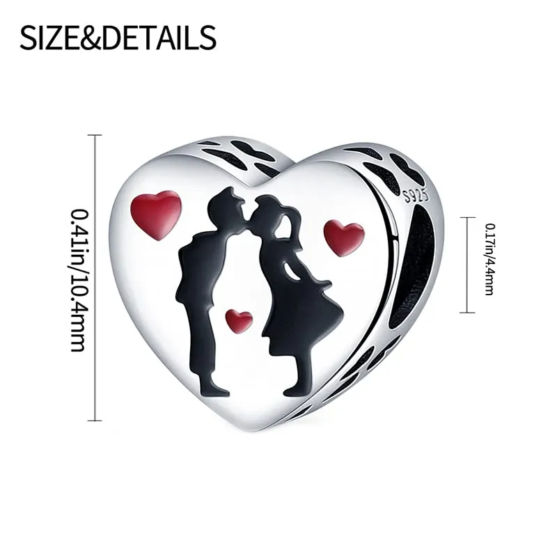 Pandach Bead Charm Ciondolo Argento Sterling 925 con Cubic Zirconia per Braccialetti e Collane europei - immagine 5