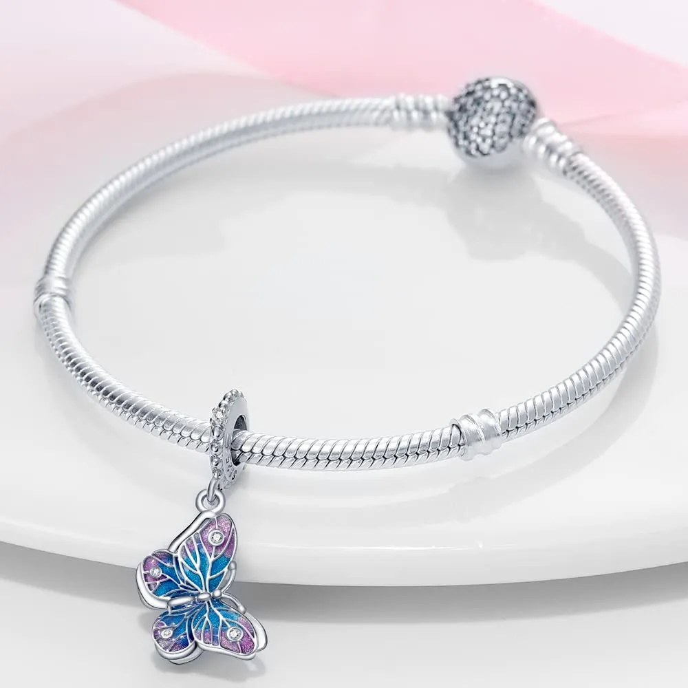 Pandach Bead Charm in Argento Sterling 925 con Cubic Zirconia per Braccialetti e Collane Europei - immagine 3