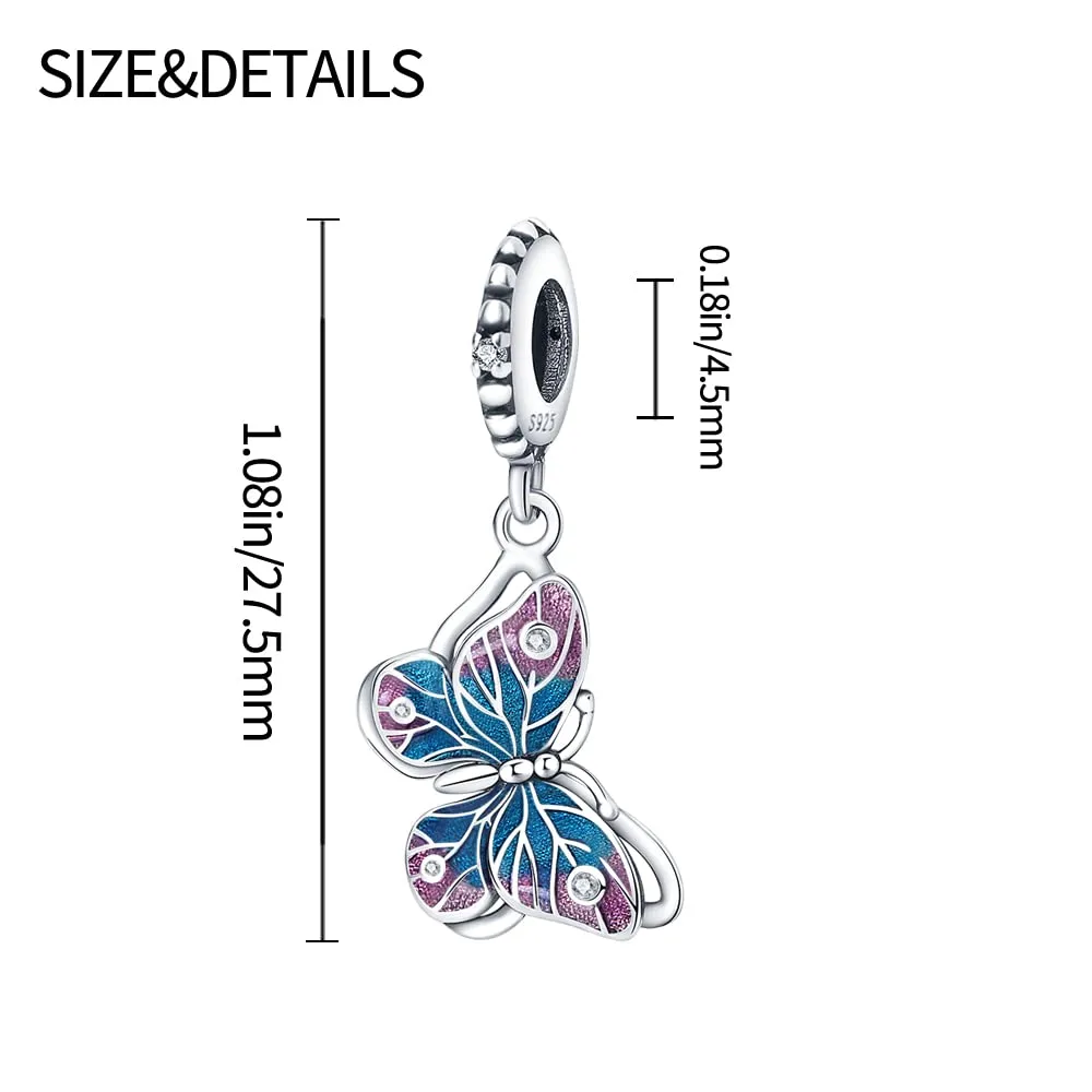 Pandach Bead Charm in Argento Sterling 925 con Cubic Zirconia per Braccialetti e Collane Europei - immagine 4
