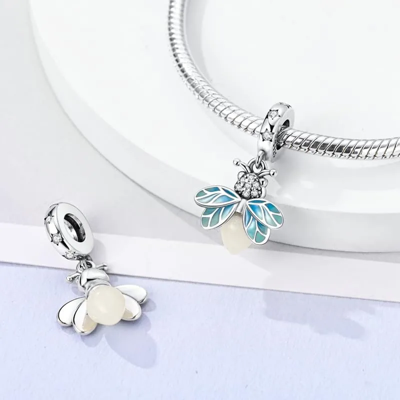 Pandach Bead Charm Ciondolo in Argento Sterling 925 con Cubic Zirconia per Braccialetti e Collane Europei - immagine 4